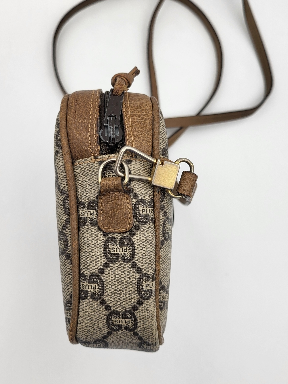 GUCCI GG PLUS CANVAS BEIGE SHOULDER CROSSBODY BAG..Vintage Authentic.. - Picture 4 of 16